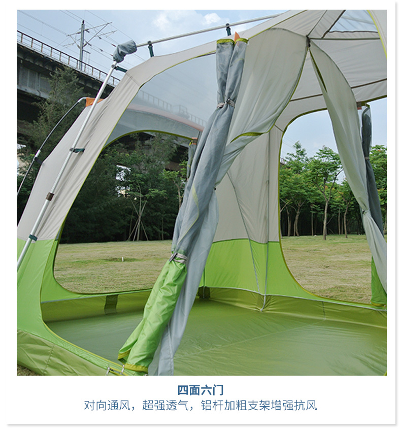 Cheap Goat Tents ZHUOAO 5 8 Person Professional Use Quick Automatic Open Aluminum Poles Tent Double Layer Waterproof Windproof Camping Tent Tents 